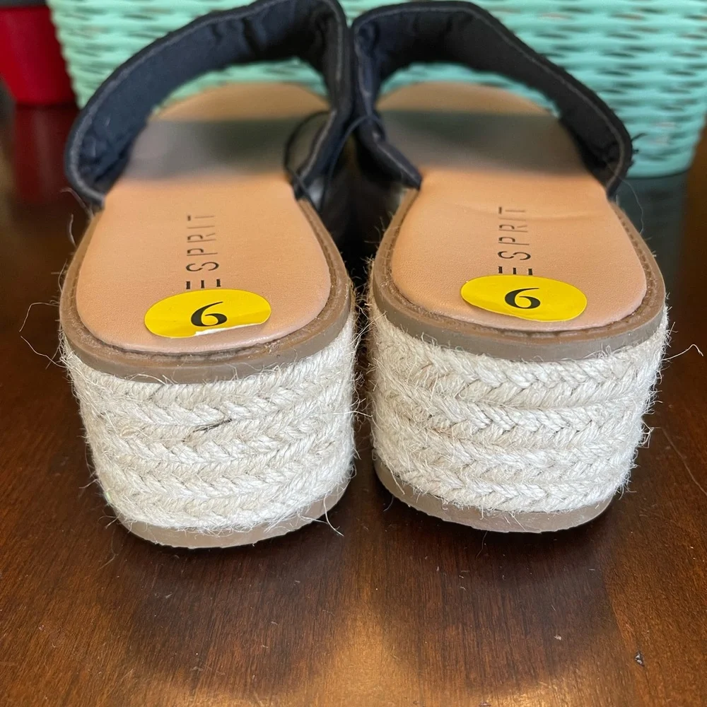 Esprit Nadina Platform Espridilla Slides NWOT